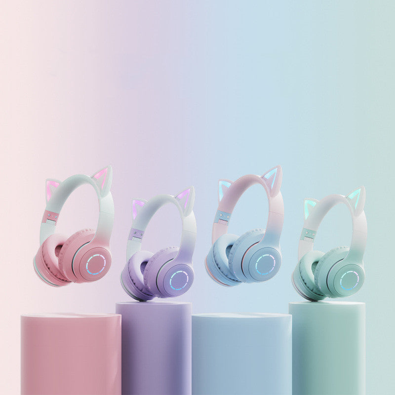 New Cat Ear Luminous Electric Competition Wireless Headphone